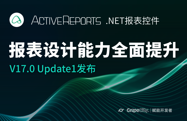 ActiveReports V17.0 Update1 新特性