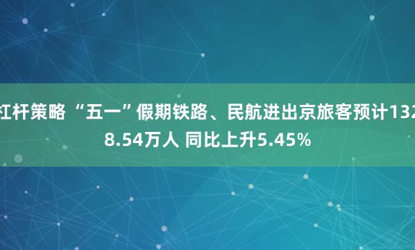 杠杆策略 “五一”假期铁路、民航进出京旅客预计1328.54万人 同比上升5.45%