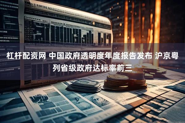 杠杆配资网 中国政府透明度年度报告发布 沪京粤列省级政府达标率前三
